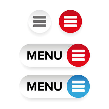 Manu icon button set