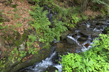 Clear Landscape from Beskydy, the beautiful Mountains in east Bohemia, Czech Republic