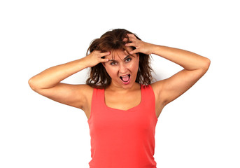 Fototapeta premium Anrgry woman