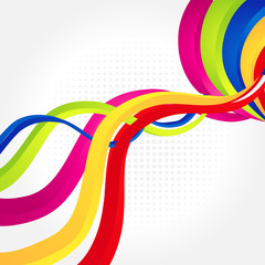 Vector abstract rainbow gradient mesh multicolored vibrant background. EPS 10