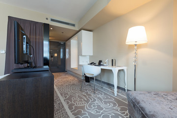 Luxury hotel room interior