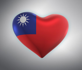 Taiwan, Taiwanese Flag (3D Render)