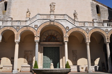 Obraz premium Salerno - facciata della Cattedrale