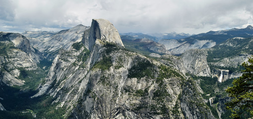 Half Dome from Glacier Point Pano