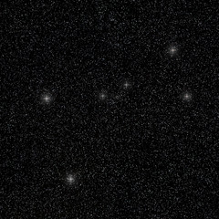 Obraz premium Constellation Cancer in night sky
