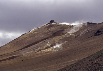 top of the Namafjall - geothermar area in northern Iceland © Kristyna