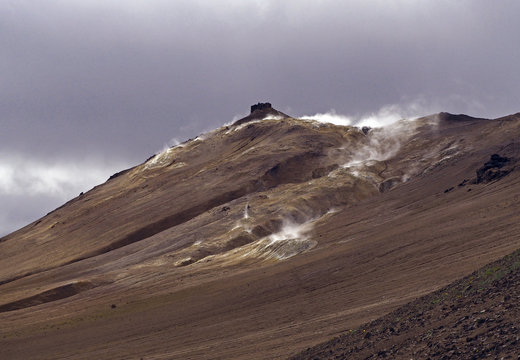 top of the Namafjall - geothermar area in northern Iceland