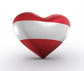 Austria, Austrian Flag (3D Render)