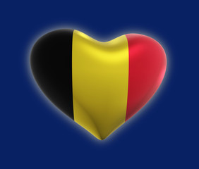 Belgium, Belgian Flag (3D Render)