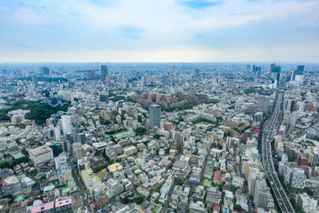 Obraz premium 東京から見る地平線