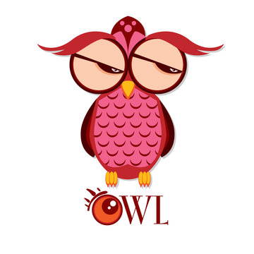 owl graphic cartoon character