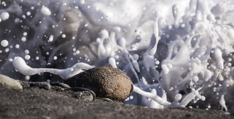 beached rock