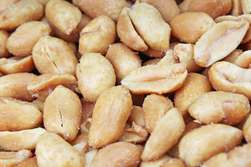 Panuts. Peeled peanut texture.