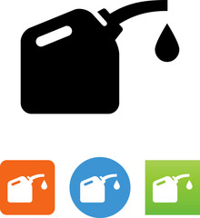 Gas Can With Drop Icon - Illustration
