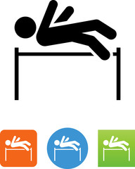 High Jump Icon - Illustration