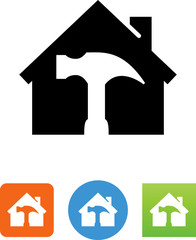 Home Building Icon - Illustration