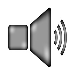 Speaker volume icon sign.