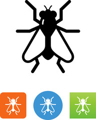 Housefly Insect Icon - Illustration