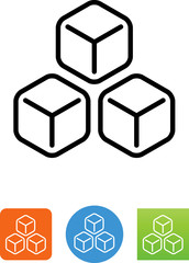 Ice Cubes Icon