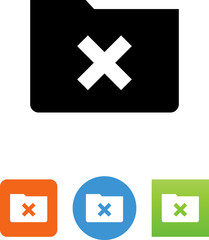 Obraz premium Inaccessible Directory Icon - Illustration