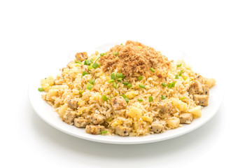 pineapple fried rice with dried shredded pork