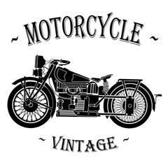 Fototapeta na wymiar old vintage motorcycle