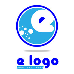 E logo