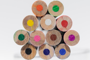 Unsharpened Colored Pencils