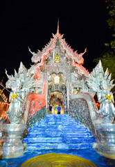Silver Monastery  which is made out of 100 percent silver, Wat Srisuphan Temple in  Chiang Mai