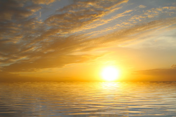Naklejka na ściany i meble sunset on the sea