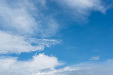 Naklejka na ściany i meble lovely day have a blue sky and beautiful Cloud, cloud background concept