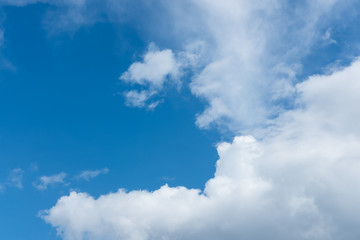 lovely day have a blue sky and beautiful Cloud, cloud background concept