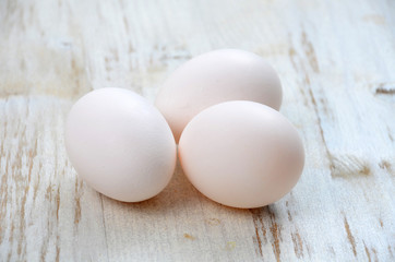 White eggs