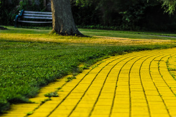 Fototapeta na wymiar yellow brick road