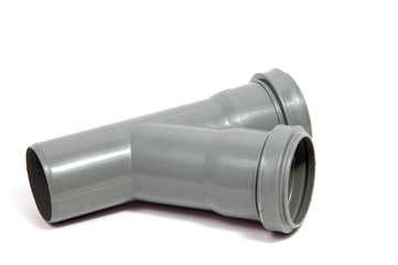 Chaotic installation of PVC sewer pipes