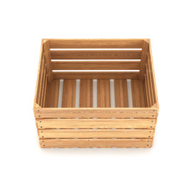 Деревянный ящик. 3d иллюстрации