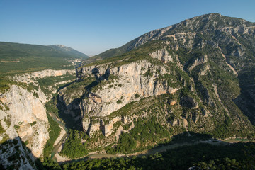 Scenic Verdon gorge in Provence region of France