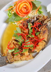 dish of fried fish