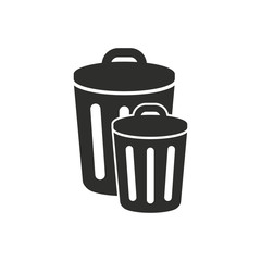 Trash can vector icon.