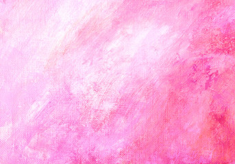 Abstract pink acrylic hand paint background.