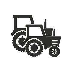 Tractor vector icon.