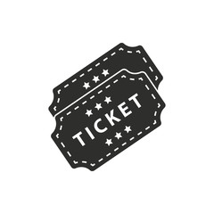 Ticket vector icon.