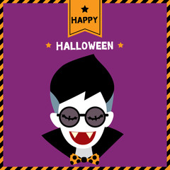 Halloween vampire poster