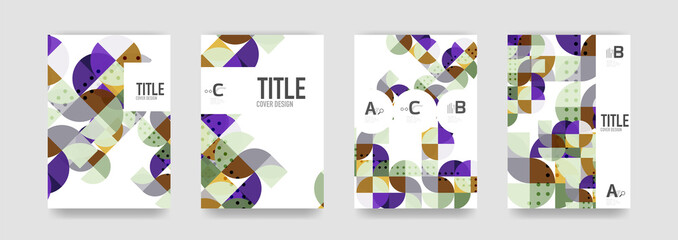 Set of brochure cover templates