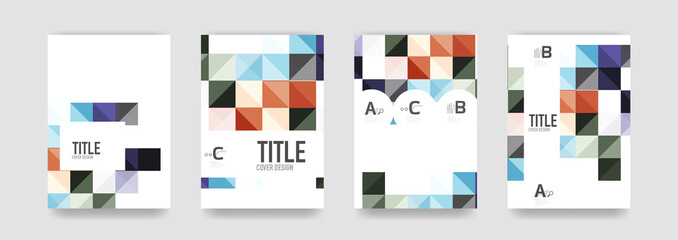 Set of brochure cover templates
