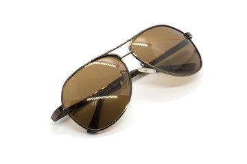 Modern fashionable sunglasses isolated on white background, Glasses