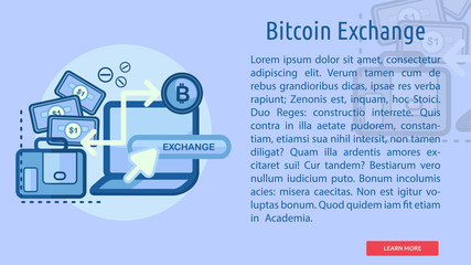 Bitcoin Exchange Conceptual Banner