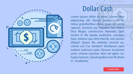 Dollar Cash Conceptual Banner