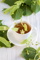 Lime flower tea