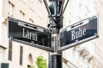 Obraz premium Schild 259 - Ruhe